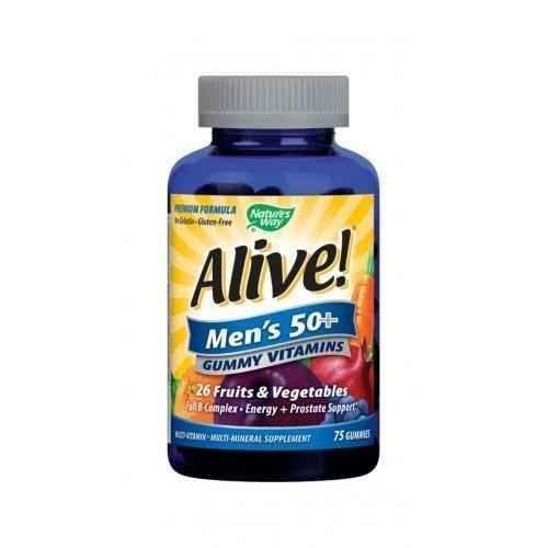 Nature's Way - Alive - jelly multivitamins for men 50+ 94 mg 75 tablets, Nature's Way Alive Men's Gummy Multivitamins UK