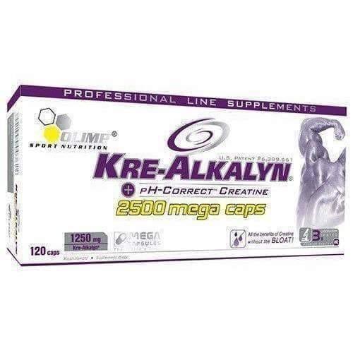OLIMP KRE-ALKALYN 2500 N30 MEGA CAPS BUFFERED CREATINE MONOHYDRATE UK