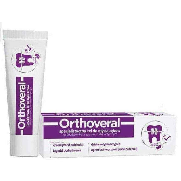 Orthoveral orthodontic tooth cleanser 75ml, teeth cleaning UK