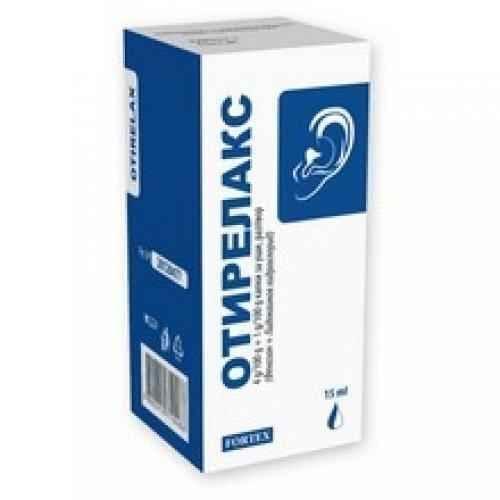 OTIRELAX ear drops for inflammation and ear pain 15ml. UK