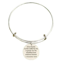 Pink Box 1 Chronicles 16:34 Holy Scripture Bangle UK