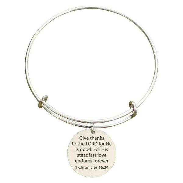 Pink Box 1 Chronicles 16:34 Holy Scripture Bangle UK