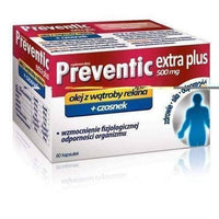 Preventic Extra Plus x 60 capsules shark liver oil and garlic to protect your health UK