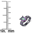 Rainbow Topaz Engagement Ring UK