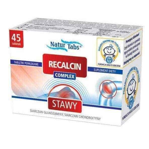 RECALCIN COMPLEX x 45 tablets, glucosamine chondroitin, vitamin PP, selenium, cartilage regeneration UK