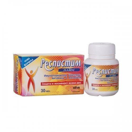 RESPISTIM PLUS IMMUNOSTIMULANT FOR ADULTS 30 tablets UK