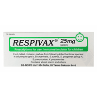 RESPIVAX 25mg. 30 tablets FOR CHILDREN / RESPIVAX UK