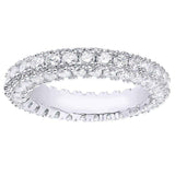 Rhodium Plated Eternity Ring UK