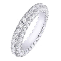 Rhodium Plated Eternity Ring UK