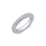 Rhodium Plated Eternity Ring UK