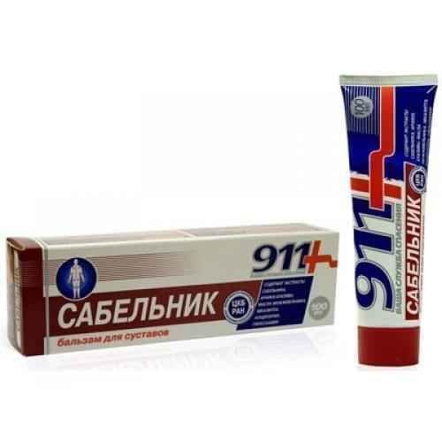 SABELNIK 911 gel-balm for joint diseases 100 ml. UK