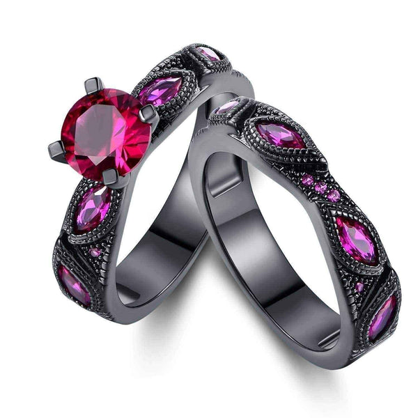 Sapphire engagement ring set UK