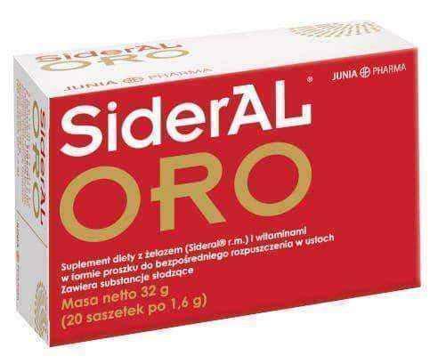 Sideral ORO x 20 sachets, iron supplements UK