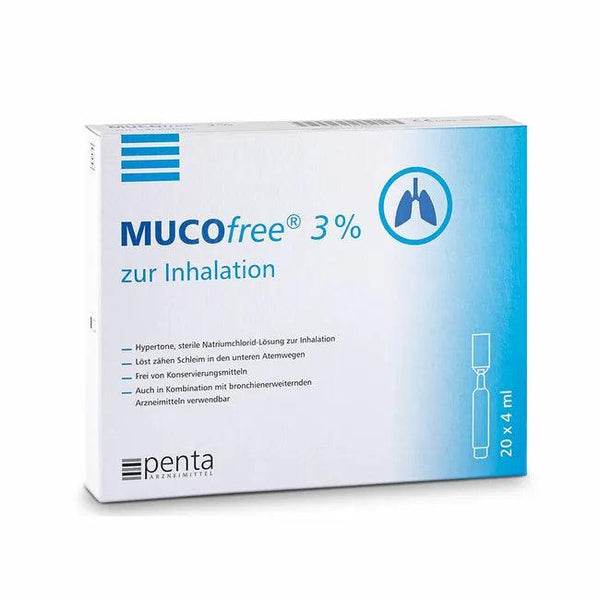 sodium chloride, MUCOFREE 3% for inhalation UK