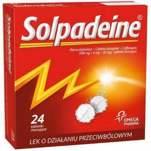 SOLPADEINE 24 ervescent tablets UK