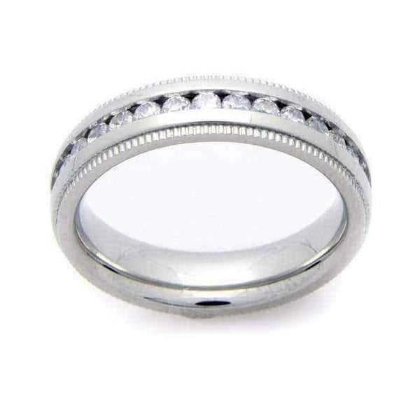 Stainless steel eternity band UK