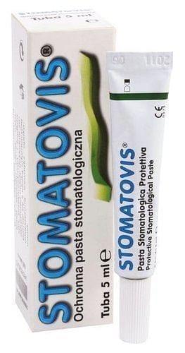 STOMATOVIS paste 5ml mouth ulcer treatment UK