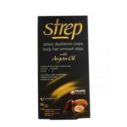 STREP BODY HAIR REMOVAL STRIPS WITH ARGAN OIL 20 pieces UK