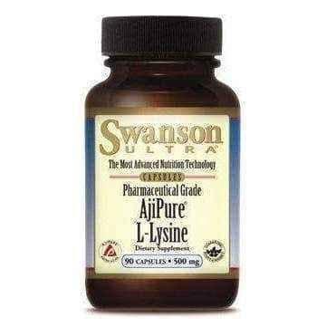 SWANSON Ajipure L-Lysine 500mg x 90 capsules UK