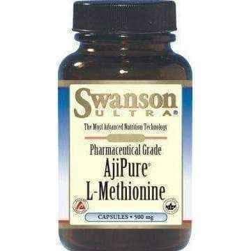 SWANSON AjiPure L-methionine 500 mg capsules x 60 UK