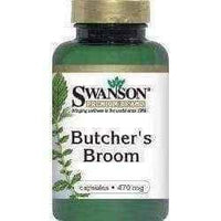 SWANSON Butcher's broom - Butcher barbed 470mg x 100 capsules UK