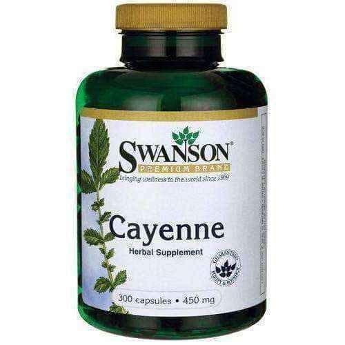SWANSON Cayenne 300 x 450 mg capsules UK