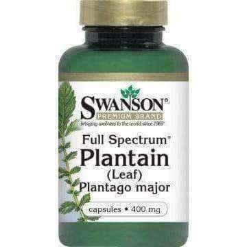 SWANSON Full Spectrum Plantain (Plantain) 400mg x 60 capsules, plantain herb UK