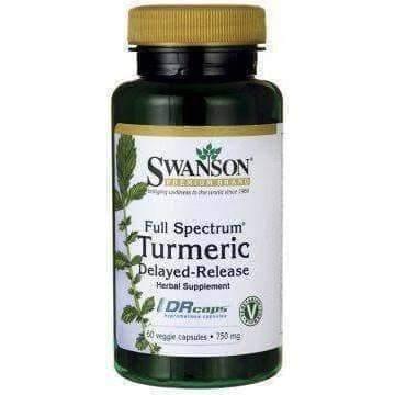 SWANSON Full Spectrum Turmeric 750mg x 60 capsules turmeric root UK