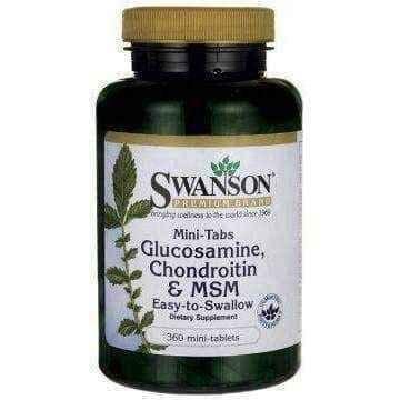 SWANSON Glucosamine, Chondroitin & MSM x 360 mini tablets UK