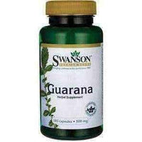 SWANSON Guarana 500mg x 100 capsules UK