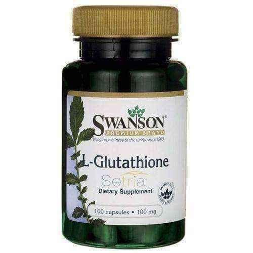 SWANSON L-Glutathione 100 mg x 100 capsules, glutathione supplement UK