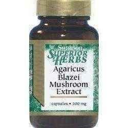 SWANSON Mushroom Agaricus Blazei 500 mg capsules x 90 UK