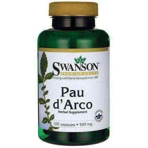 SWANSON Pau d'Arco 500mg x 100 capsules UK