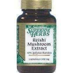 SWANSON Reishi Mushroom Extract 500 mg capsules x 90 UK