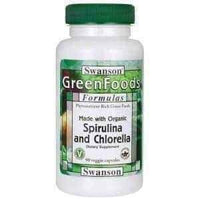 SWANSON Spirulina & Chlorella organic x 90 Capsules UK