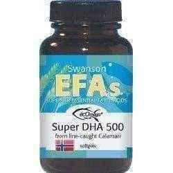 SWANSON Super DHA 500 mg capsules x 30 UK