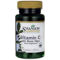 SWANSON Vitamin C 1000mg with wild rose x 30 capsules UK