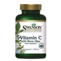 SWANSON Vitamin C 1000mg with wild rose x 90 capsules UK