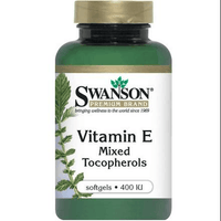 SWANSON Vitamin E 400IU (a mix of tocopherols) x 100 capsules UK