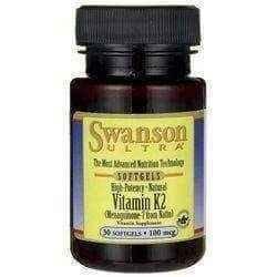 SWANSON Vitamin K2 100mcg x 30 capsules UK