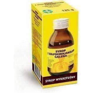 SYRUP guaiacolsulfonate GALENA 125g cough syrup UK