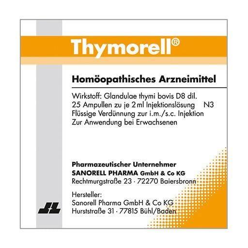 THYMORELL injection 25X2 ml Glandulae thymi bovis UK