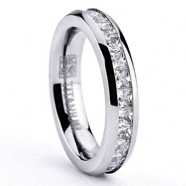 Titanium Eternity Ring UK