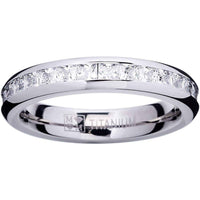 Titanium Eternity Ring UK