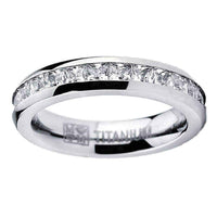 Titanium Eternity Ring UK