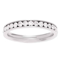 Titanium wedding bands | Cubic Zirconia Band UK