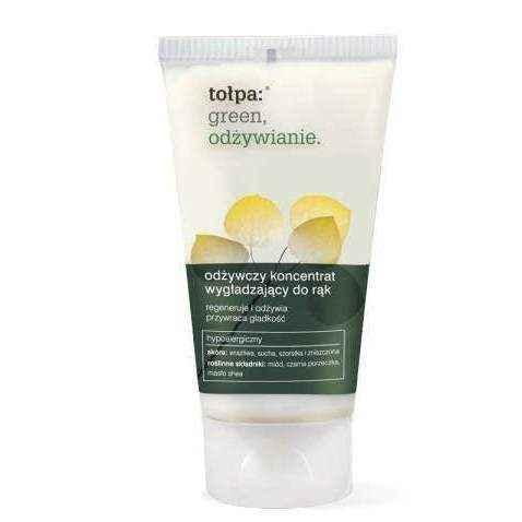 TOŁPA Green nourishing concentrate Smoothing Hand 75ml, best hand cream for dry hands UK