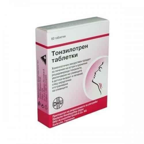 Toncel Tablets TONSILOTREN for sore throat and tonsils 60 tablets UK