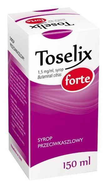 Toselix Forte butamirate citrate syrup UK
