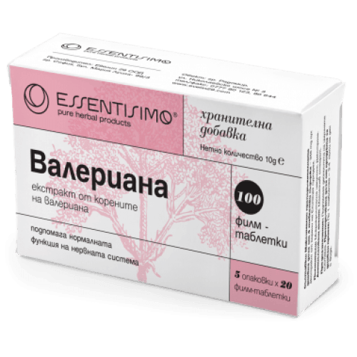 VALERIANA, dry extract of valerian roots 100 tablets UK